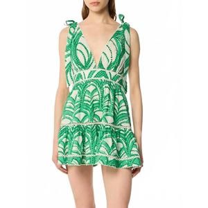 NEW POUPETTE ST BARTH cara mini dress in green himba
